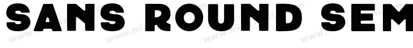 Sans Round Semib字体转换